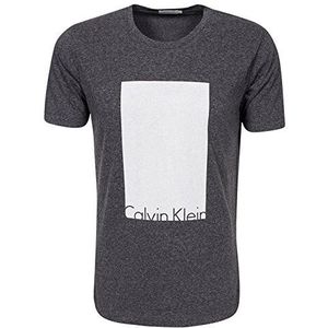 Calvin Klein Jeans Heren T-shirt Tel cn tee s/s, zwart (meteorite-pt 965)., L