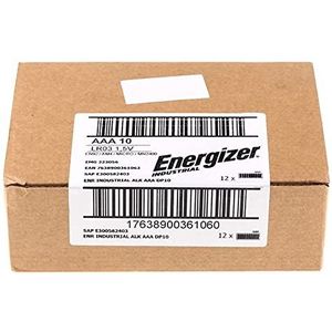 Energizer Industriële alkaline AAA/LR03 - Box 10 x12 - Box met 120 batterijen