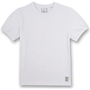 Sanetta Jongens, 245167, pyjama-bovendeel, wit, maat 140