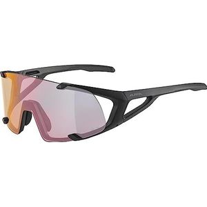 ALPINA Unisex - Volwassenen, HAWKEYE S QV Sportbril, black matt, One Size