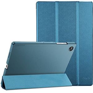 ProCase Hoes voor Galaxy Tab A8 Case 10,5-inch 2021 (SM-X200 SM-X205), Trifold Hoesje Beschermhoes Smart Folio Cover Case met Translucent Back Shell (Teal)