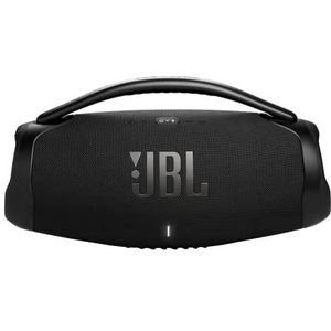 JBL Boombox 3 Wi-Fi draadloze Bluetooth-luidspreker in zwart - Draagbare, water- en stofdichte luidspreker met modi voor binnen en buiten, 24 uur batterijduur