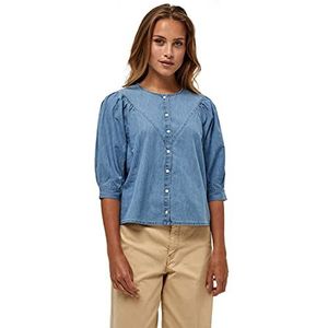 Peppercorn Dames Delara Shirt, 9600 Light Blue Wash, M