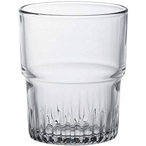 Duralex Empilable waterglas 200ml, stapelbaar, zonder vulmerk, 6 glazen