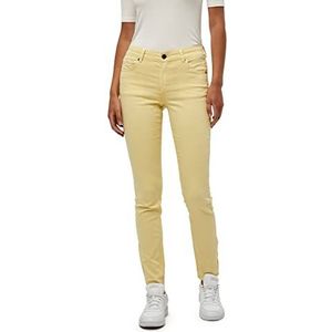 DESIRES Dames Lola Garment Dye Midwaist Pants, Pale Yellow, 26W (Regular)