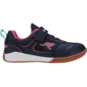 KangaROOS K5-Play EV Sneakers voor dames, donkerblauw/madeliefroze, 36 EU, Dk Navy Daisy Pink, 36 EU