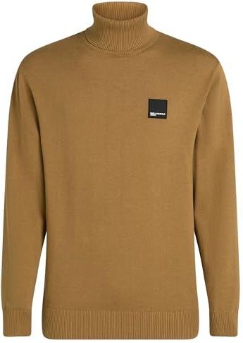 KARL LAGERFELD - Pull à col roulé - Chipmunk - 100% Katoen