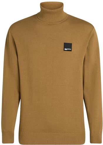 KARL LAGERFELD - Pull à col roulé - Chipmunk - 100% Katoen