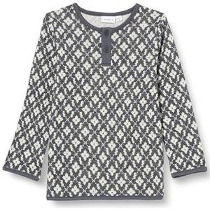 Bestseller A/S Baby-jongens NMMWUPSUS Wool/CO LS TOP XXIII shirt met lange mouwen, Iron Gate, 86, iron gate, 86 cm