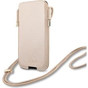 Guess Gsm-hoesje GUHCP12LSAPSLG voor iPhone 12 pro max en kleine 6,7"" gouden saffiano