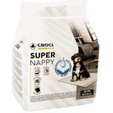 Croci Super Luier, hygiënische hondenmatten 60 x 40 cm, 50 stuks, ultraabsorberend, verwijderbaar, scheurvast en geurbestendig honden- en kattenkussen