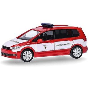 Herpa automodel VW Touran ""Feuerwehr Nürnberg, schaal 1:87, voor diorama, modelbouw verzamelobject, Made in Germany, kunststof