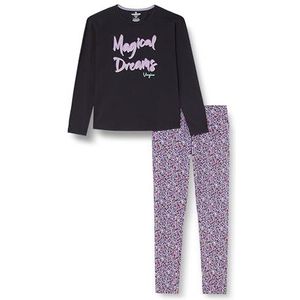 Vingino Pyjama Wayra voor meisjes, zwart (deep black), 6 Jaren
