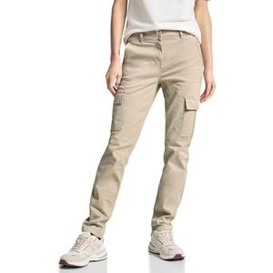 Cecil Cargobroek voor dames, slim, Boulder Beige, 32