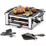 Rommelsbacher Raclette RCC 1000 Mode - Gourmetstel - Zilver - Zwart