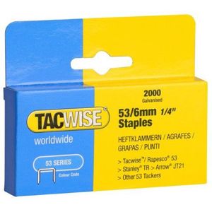 Tacwise 334 Heavy Duty 53-serie 6 mm nietjes voor nietpistool (2000)