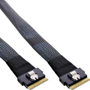 InLine® Slim SAS-kabel, SFF-8654 8X naar SFF-8654 8X, 48 Gb/s, 0,5 m