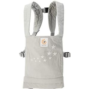 Ergobaby Poppendraagzak - Babypoppendraagzak voor kinderen, gewatteerde heup- en schouderbanden, dragen op de voor- of achterkant - Galaxy Grijs