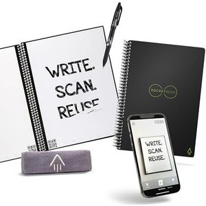 Rocketbook herbruikbare Wirebound-notebook Executive, A5, zwart