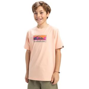 Quiksilver - Ev Gradient Box - T-shirt - Oranje - Korte Mouwen - Jongens 8-16 jaar