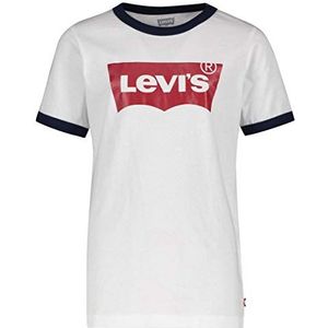 Levi's Kids Jongens T-Shirt Lvb Batwing Ringer Tee, Gebroken Wit, 16 jaar