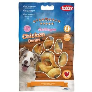 Nobby StarSnack Barbecue Chicken Donut Collageen ca. 110 g, ca. 5,0 cm, 5 st.