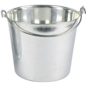 Krüger - 9 L RVS emmer, Zilver