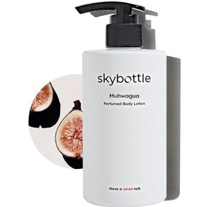skybottle Daily Moisturizing Body Lotion geparfumeerd met vijgenvruchten-houtachtige geur, snel intrekkend, lichte en extra hydraterende crème voor droge huid, voor dames en heren, 35 ml