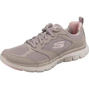 Skechers Flex Appeal 4.0 Sneaker voor dames, Taupe, 39.5 EU