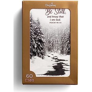 DaySpring - Zwart-witte Kerst Classics - 60 Bulk Kerst Boxed Kaarten en Enveloppen (U1347)