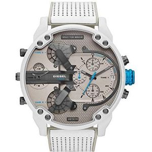 Diesel Men's Mr. Daddy 2.0 Chronograph White en Gray Leather Watch