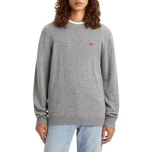 Levi's heren Original Housemark Sweater, Mid Tone Grey Heather, S