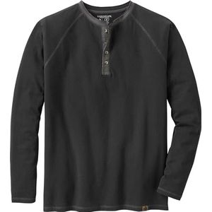 Legendary Whitetails Recluse Henley voor heren, Zwart, 4XL groot
