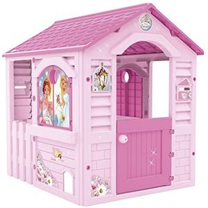 Chicos Roze prinsessenhuis voor kinderen, geschikt voor binnen en buiten, inclusief stickers voor decoratie, van robuust en duurzaam kunststof, roze (89613)