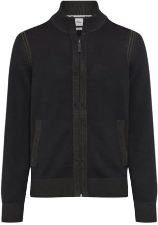 Brax - Tussenjas - Donkerblauw - Effen - Lange Mouw - Mao Collar Kraag