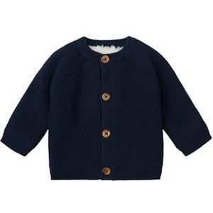 Noppies Unisex Baby Cardigan Knit Nevers Vest, Black Iris - P554, 62 cm