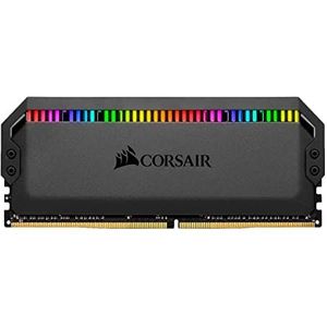 Corsair Dominator Platinum RGB 64GB (2x32GB) DDR4 3200 (PC4-28800) C16 1.35V AMD Optimised Memory - Black, CMT64GX4M2E3200C16, zwart