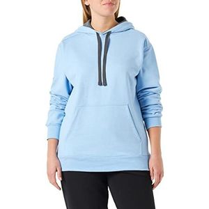 Trigema Dames 575905 capuchontrui, Iceblue-Melange, M, Iceblue-melange, M