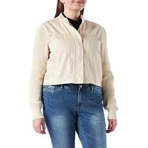 Desigual Chaq_Fontana jeansjack voor dames, wit, S