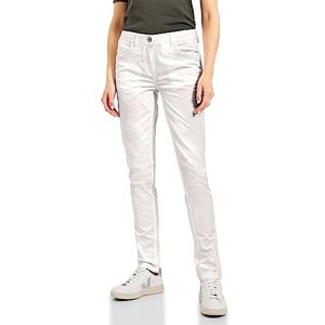 Cecil Stoffen broek met pailletten, Vanilla White, 26W x 32L