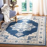 Safavieh - Ella Traditioneel - Vloerkleed - Navy Blauw - 152 x 91 cm - Kunstvezel