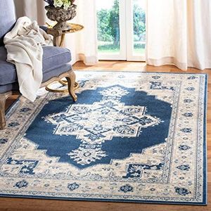 Safavieh - Ella Traditioneel - Vloerkleed - Navy Blauw - 152 x 91 cm - Kunstvezel