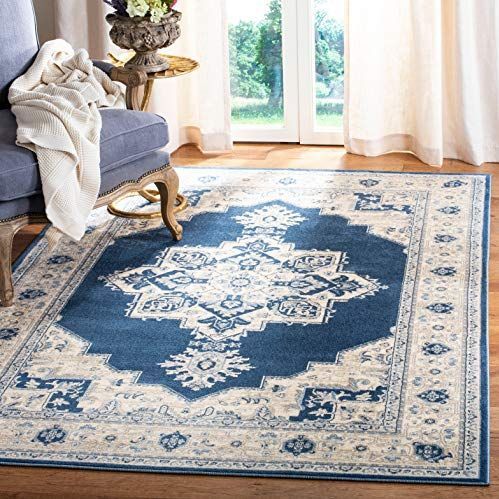 Safavieh - Ella Traditioneel - Vloerkleed - Navy Blauw - 152 x 91 cm - Kunstvezel
