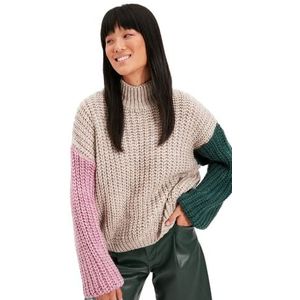 Trendyol Trui - Paars - Oversize, Grijs, L