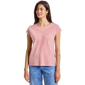 STREET ONE - Shirttop - Blush Peach - Met Decoratieve Tape