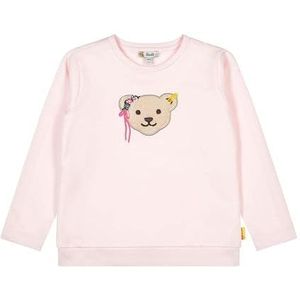 Steiff Effen sweatshirt voor meisjes, Barely pink., 92 cm
