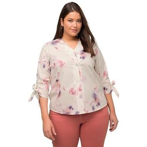 Ulla Popken Damesblouse oversized themaprint blouses, Popcorn, 42-44