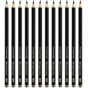 FABER-CASTELL 205238 - Potlodenset Pitt Graphite Matt, 12 tekenpotloden, hardheidsgraad 12B
