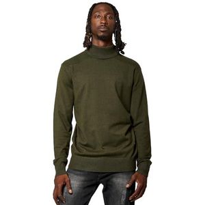 Kaporal, Herentrui, regular fit, lange mouwen, rolkraag, model Varia, kleur donker kaki, maat 3XL, Donkere Khaki, 3XL