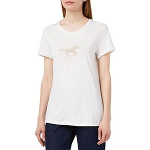 MUSTANG Dames Alexia C Print T-Shirt, Whisper White 2013, XL
